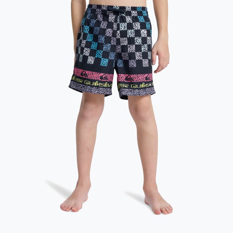 Szorty kąpielowe dziecięce Quiksilver Everyday Printed Volley 14" dark navy next gen