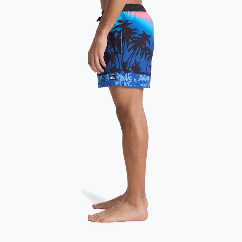 Szorty kąpielowe męskie Quiksilver Everyday Printed Volley 15" monaco blue thermotropics 4