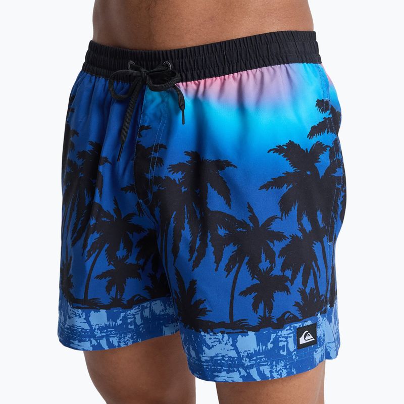 Szorty kąpielowe męskie Quiksilver Everyday Printed Volley 15" monaco blue thermotropics 5