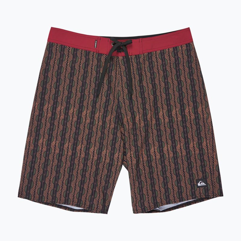 Szorty kąpielowe męskie Quiksilver Surfsilk Straight 20" black horizons 7