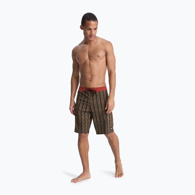 Szorty kąpielowe męskie Quiksilver Surfsilk Straight 20" black horizons 2
