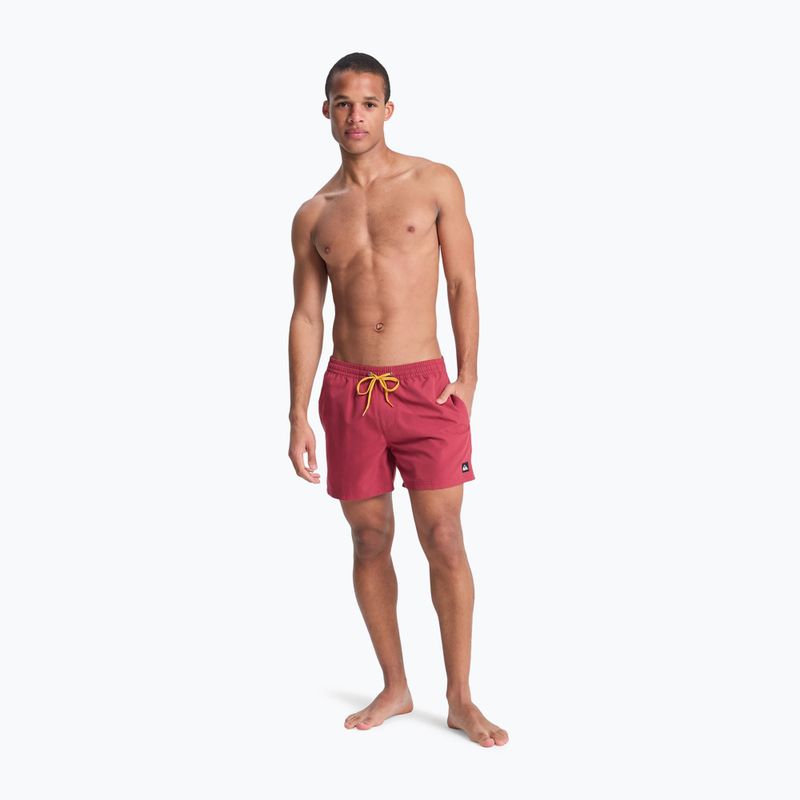 Szorty kąpielowe męskie Quiksilver Everyday Solid Volley 15" burnt russet 2