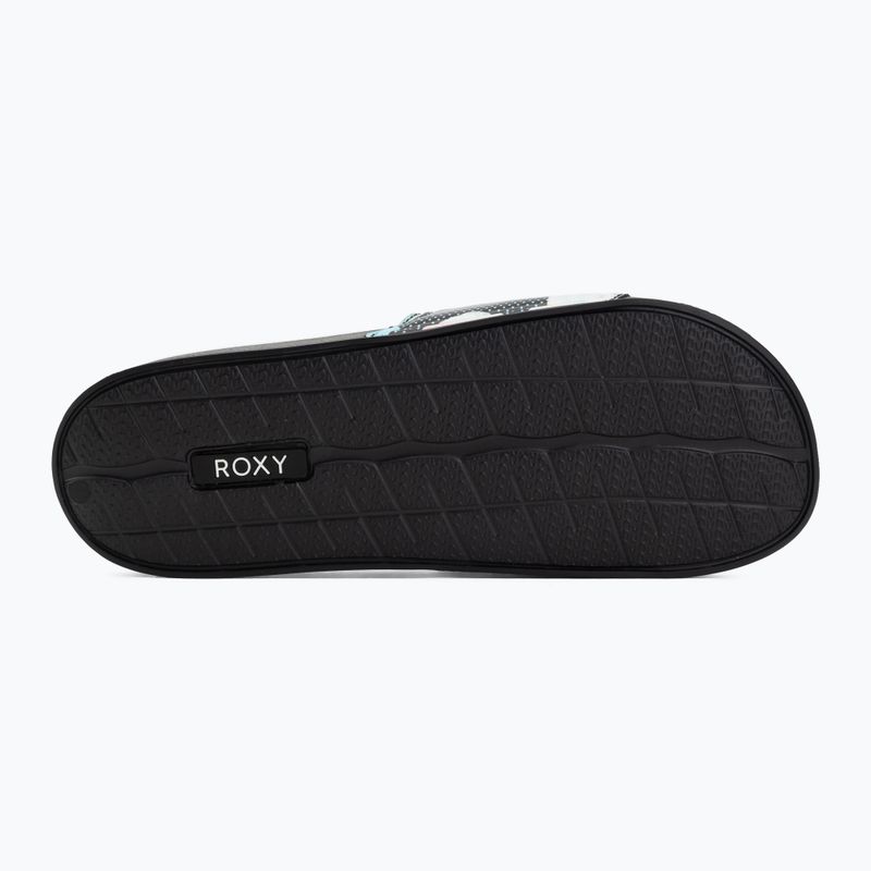 Klapki damskie ROXY Slippy II Printed black multi 1 4