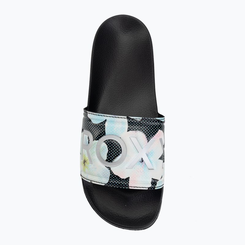 Klapki damskie ROXY Slippy II Printed black multi 1 5