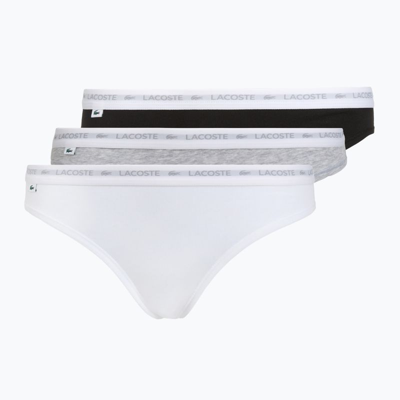 Majtki damskie Lacoste 8F1338 3 pary black/white/silver chine