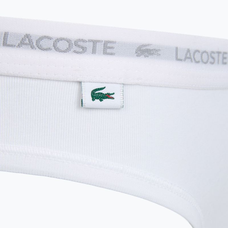Majtki damskie Lacoste 8F1338 3 pary black/white/silver chine 4