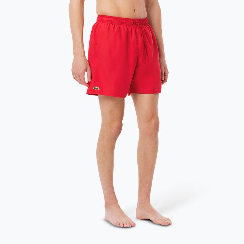 Szorty kąpielowe męskie Lacoste MH9088 red/green