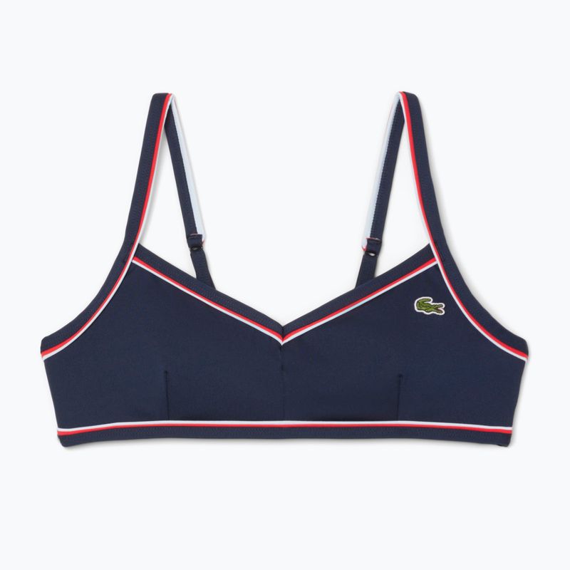 Góra od stroju kąpielowego Lacoste MF9993 navy blue/rill grenadine