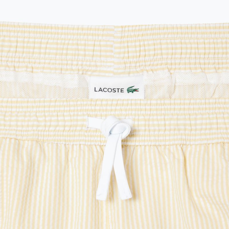 Szorty kąpielowe męskie Lacoste MH9089 white/yellow 6