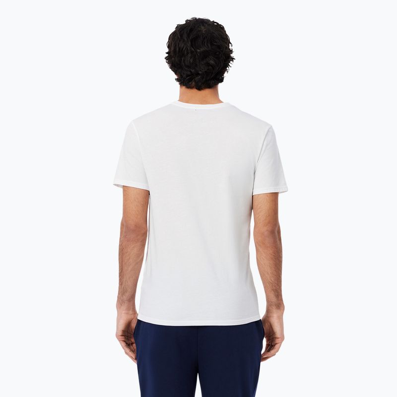Koszulka męska Lacoste TH9007 3-pak white/silver chine/black 3