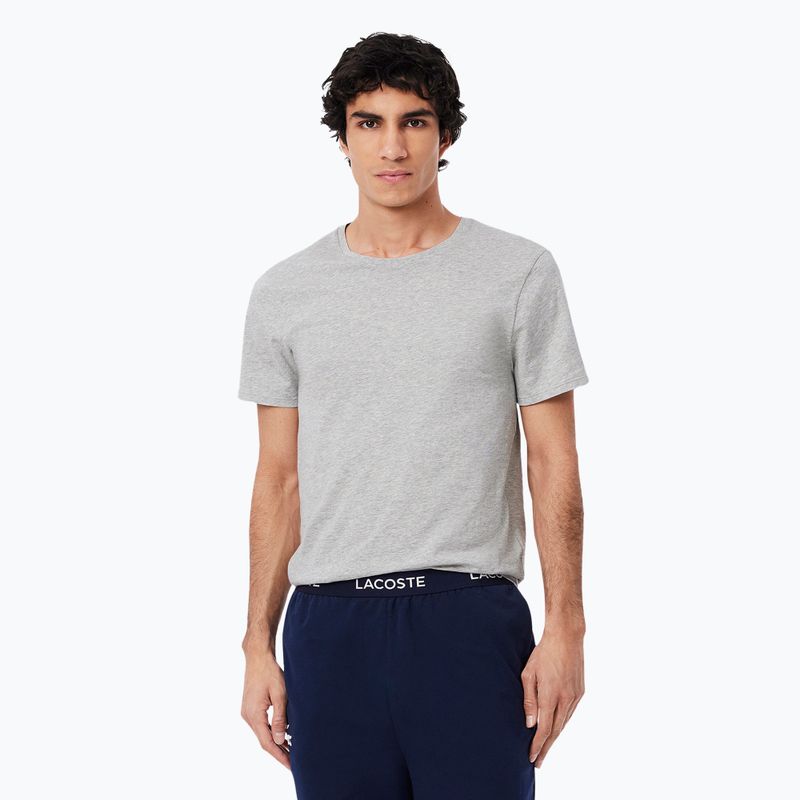 Koszulka męska Lacoste TH9007 3-pak white/silver chine/black 4