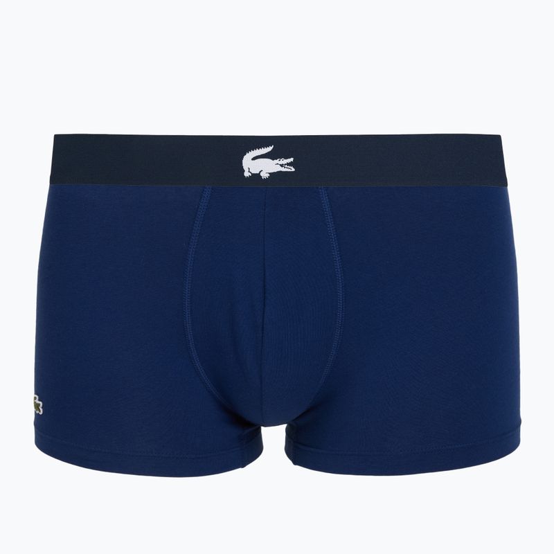 Bokserki męskie Lacoste 5H1288 3 pary navy blue/silver chine/methylene 5