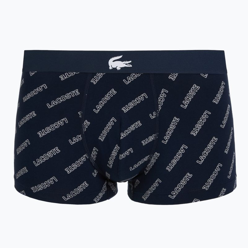 Bokserki męskie Lacoste 5H1288 3 pary navy blue/silver chine/methylene 6