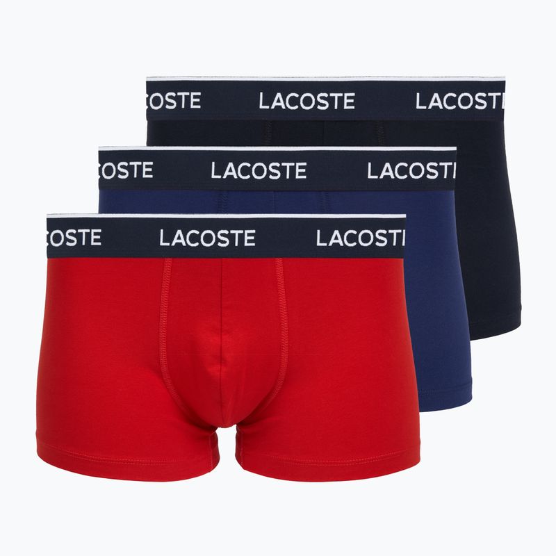 Bokserki męskie Lacoste 5H1300 3 pary navy blue/red/methylene
