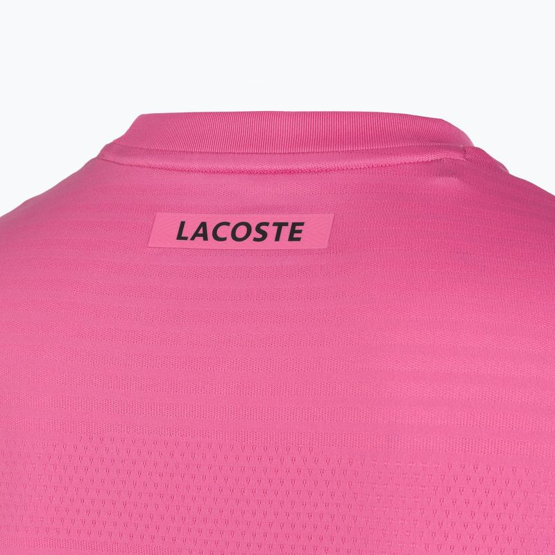 Koszulka tenisowa męska Lacoste TH0004 fuchsia pink 4