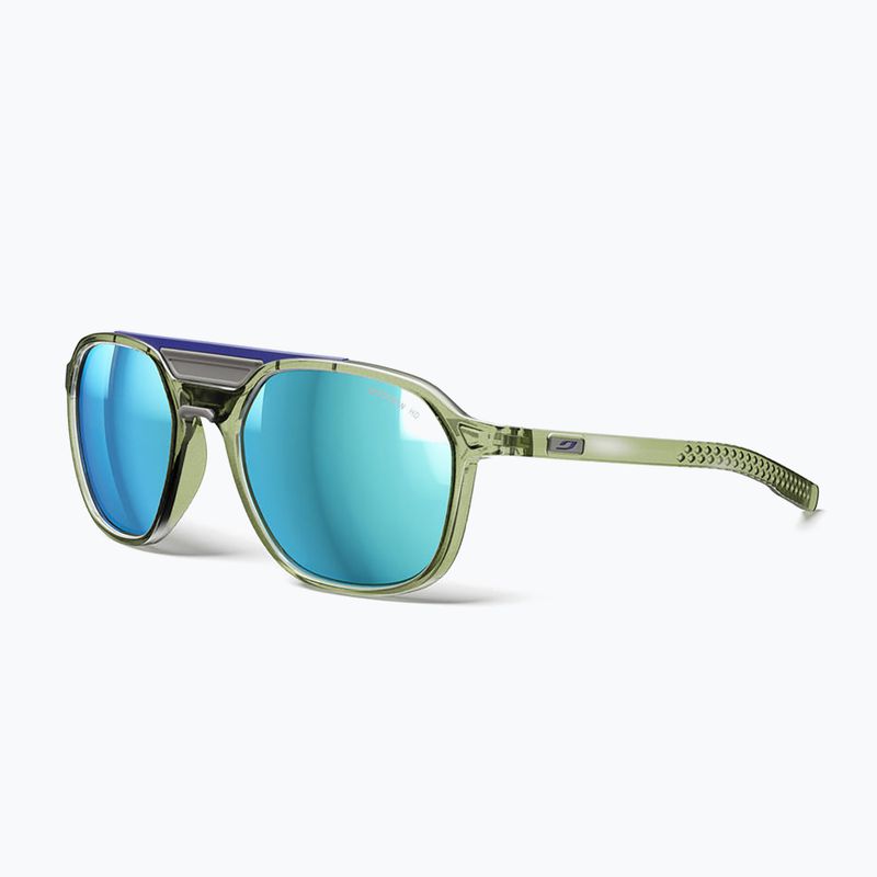 Okulary przeciwsłoneczne Julbo Slack Cover Spectron HD Polarized shiny translucent army green/gray 2