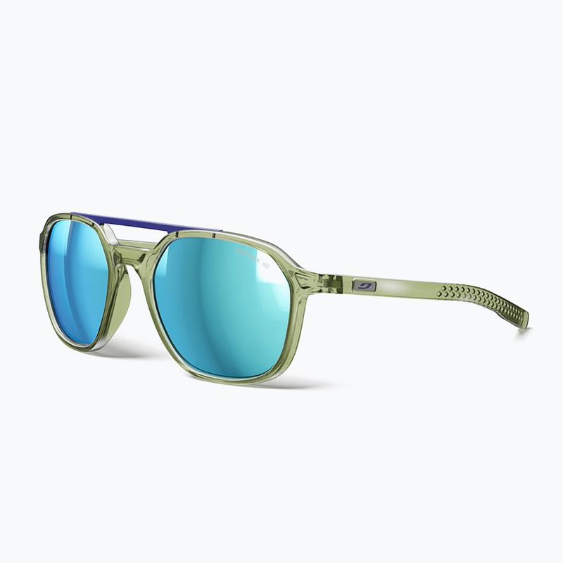 Okulary przeciwsłoneczne Julbo Slack Cover Spectron HD Polarized shiny translucent army green/gray 3