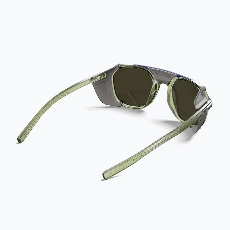 Okulary przeciwsłoneczne Julbo Slack Cover Spectron HD Polarized shiny translucent army green/gray 4
