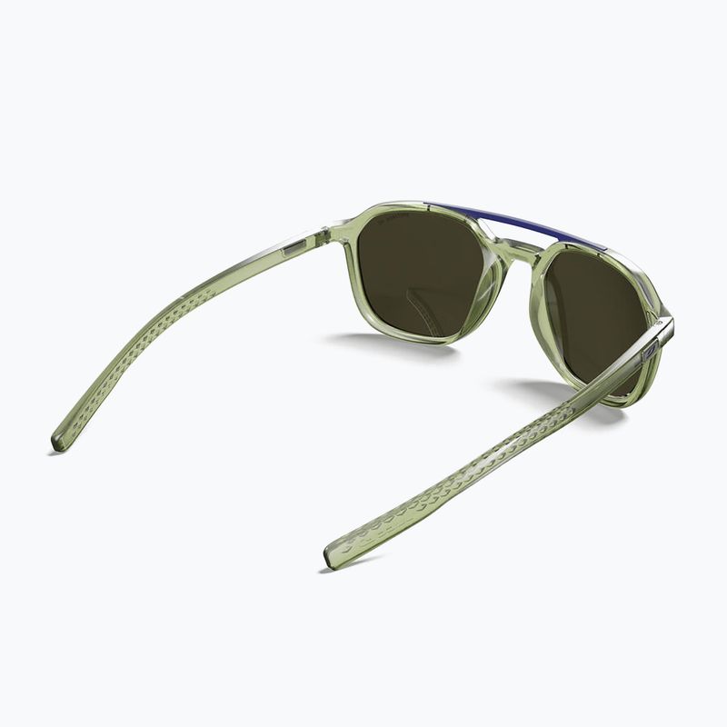 Okulary przeciwsłoneczne Julbo Slack Cover Spectron HD Polarized shiny translucent army green/gray 6