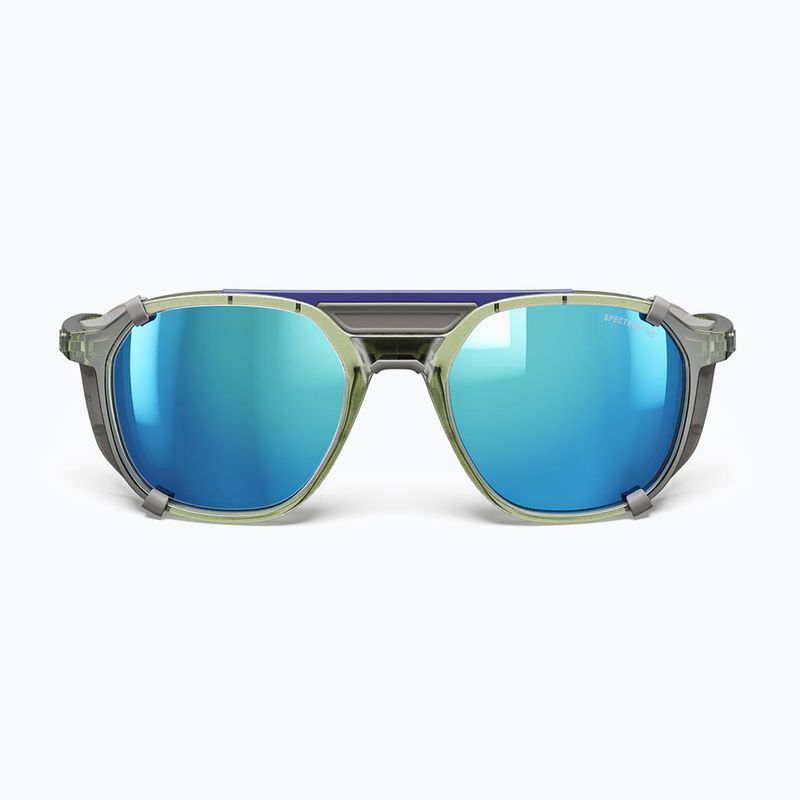 Okulary przeciwsłoneczne Julbo Slack Cover Spectron HD Polarized shiny translucent army green/gray 7