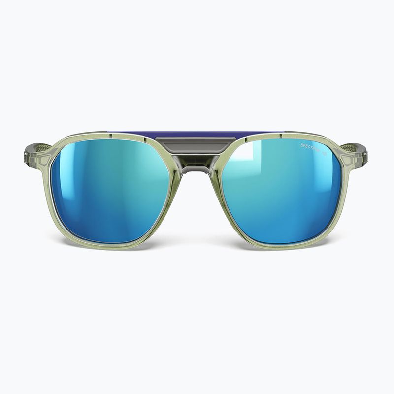 Okulary przeciwsłoneczne Julbo Slack Cover Spectron HD Polarized shiny translucent army green/gray 8