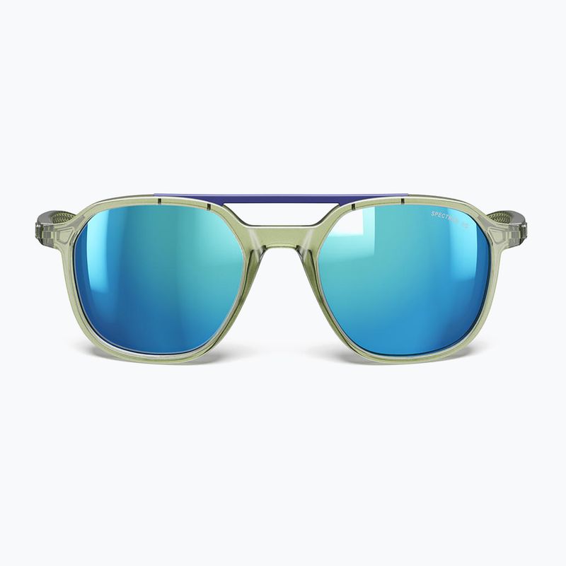 Okulary przeciwsłoneczne Julbo Slack Cover Spectron HD Polarized shiny translucent army green/gray 9