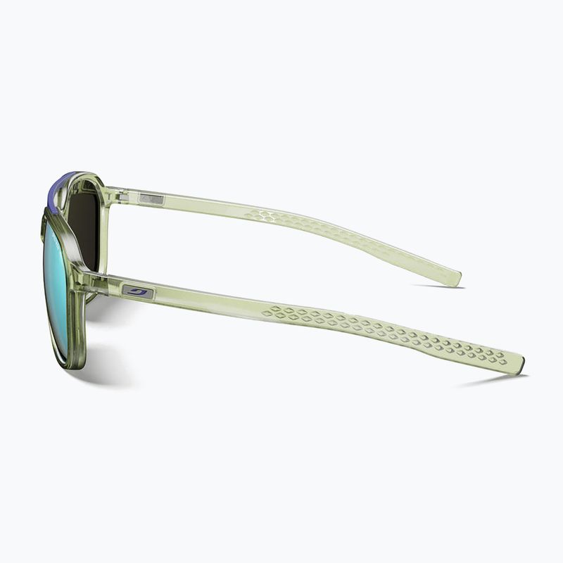 Okulary przeciwsłoneczne Julbo Slack Cover Spectron HD Polarized shiny translucent army green/gray 12