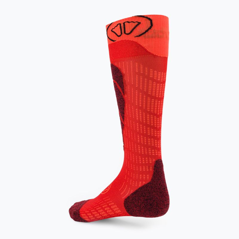 Skarpety narciarskie dziecięce SIDAS Ski Merino rouge/orange 3