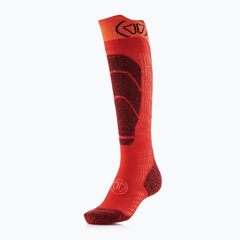 Skarpety narciarskie dziecięce SIDAS Ski Merino rouge/orange 6