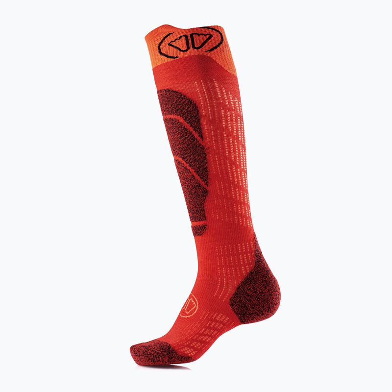 Skarpety narciarskie dziecięce SIDAS Ski Merino rouge/orange 7