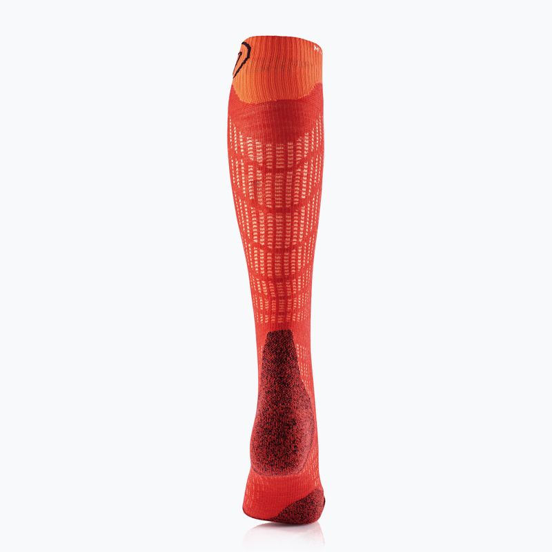 Skarpety narciarskie dziecięce SIDAS Ski Merino rouge/orange 8