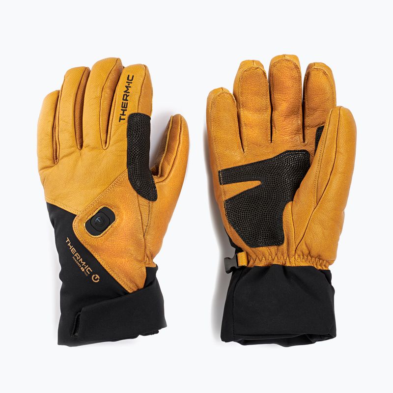 Rękawice podgrzewane Therm-ic Freeride Ultra Heat + Ultra Heat S-Batteries black/light brown
