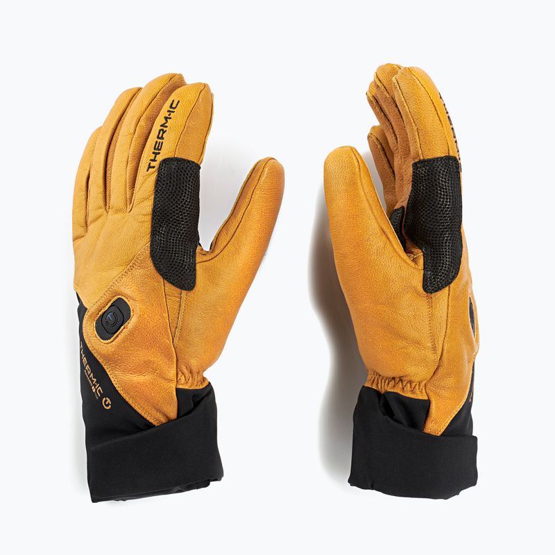 Rękawice podgrzewane Therm-ic Freeride Ultra Heat + Ultra Heat S-Batteries black/light brown 2