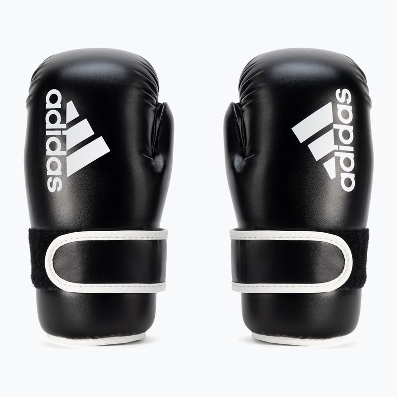 Rękawice bokserskie adidas Point Fight czarny/biały 2