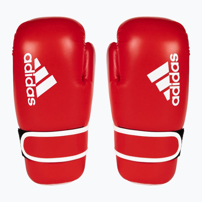 Rękawice bokserskie adidas Point Fight czerwony/biały 3