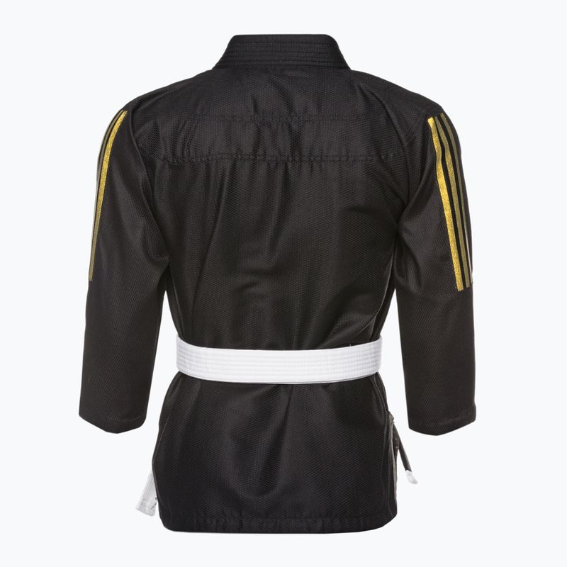 GI do brazylijskiego jiu-jitsu dziecięce adidas Rookie black/gold 3