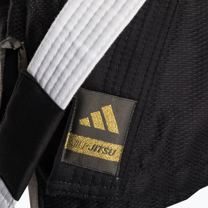 GI do brazylijskiego jiu-jitsu dziecięce adidas Rookie black/gold 4