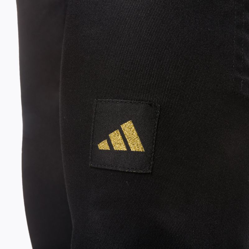 GI do brazylijskiego jiu-jitsu dziecięce adidas Rookie black/gold 8