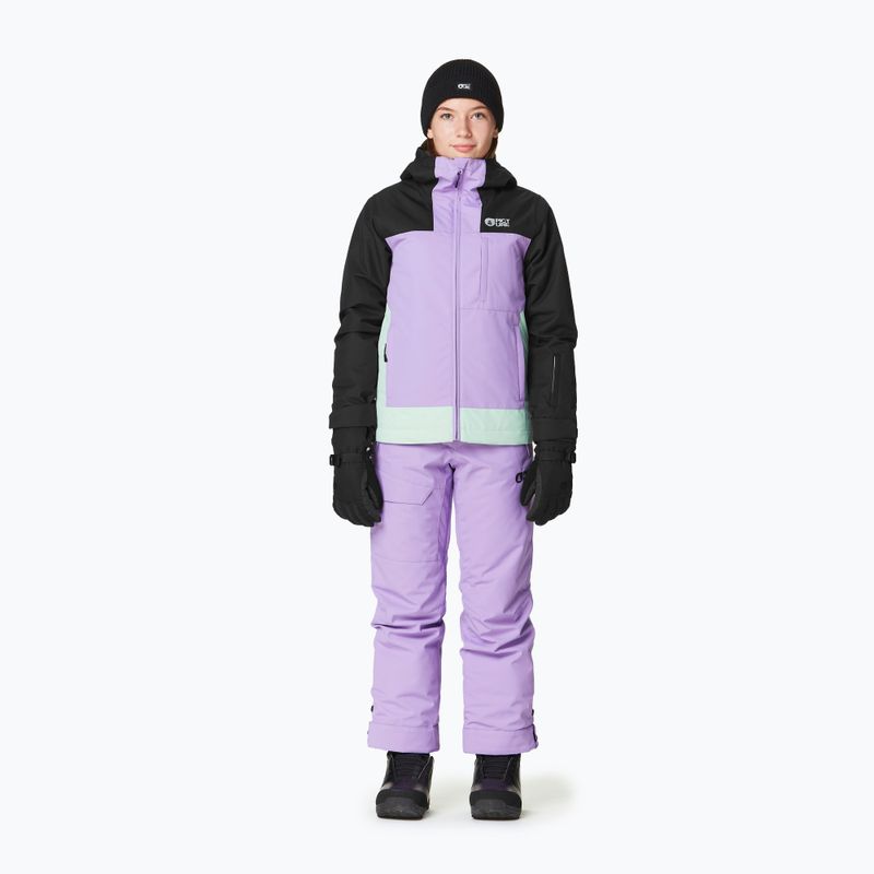 Kurtka narciarska dziecięca Picture Seady black/paisley purp /silt green 2