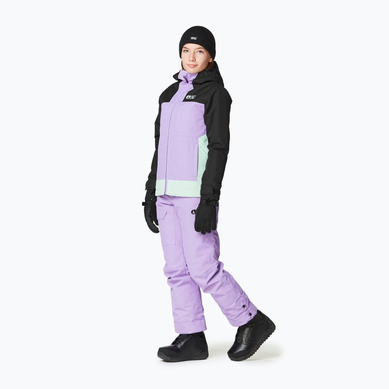 Kurtka narciarska dziecięca Picture Seady black/paisley purp /silt green 4