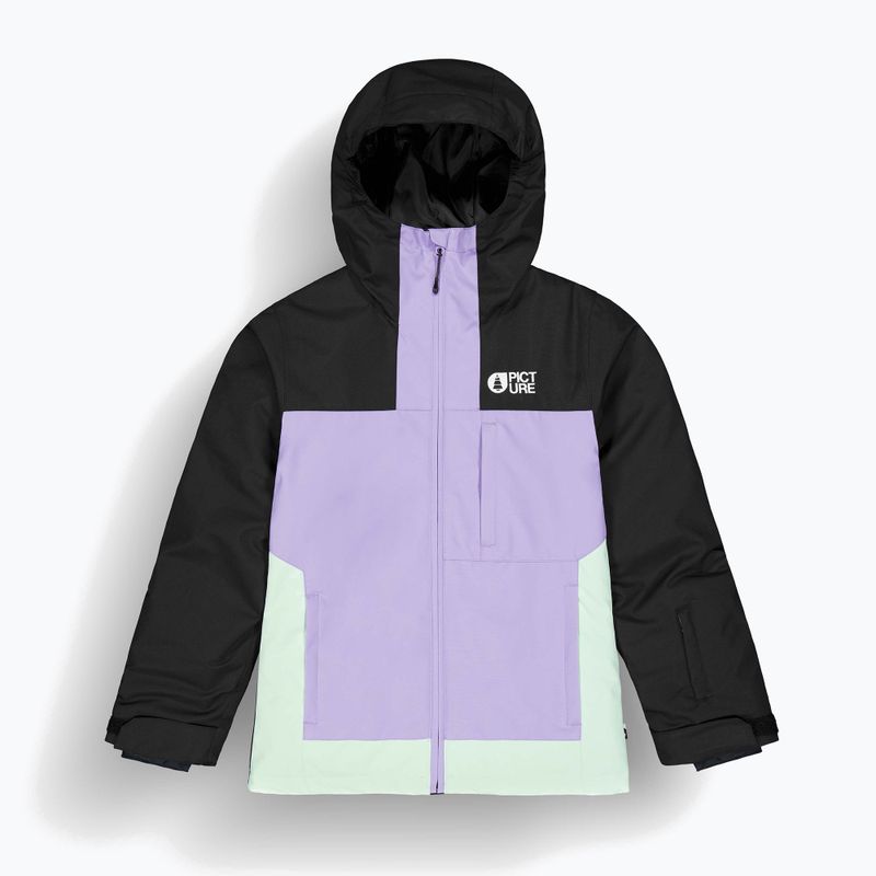 Kurtka narciarska dziecięca Picture Seady black/paisley purp /silt green 7