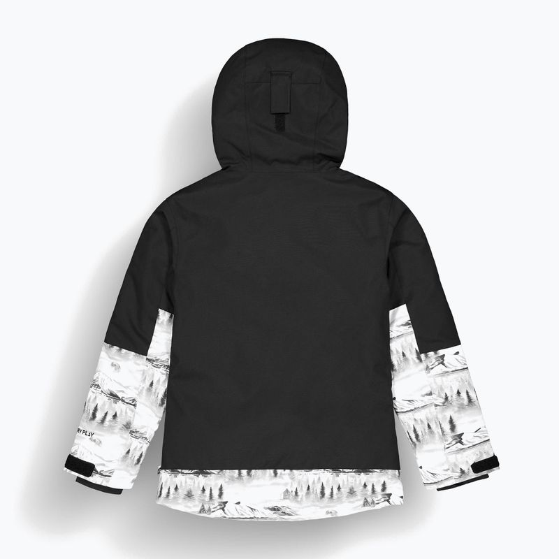 Kurtka narciarska dziecięca Picture Daumy black/mood print/honey 7