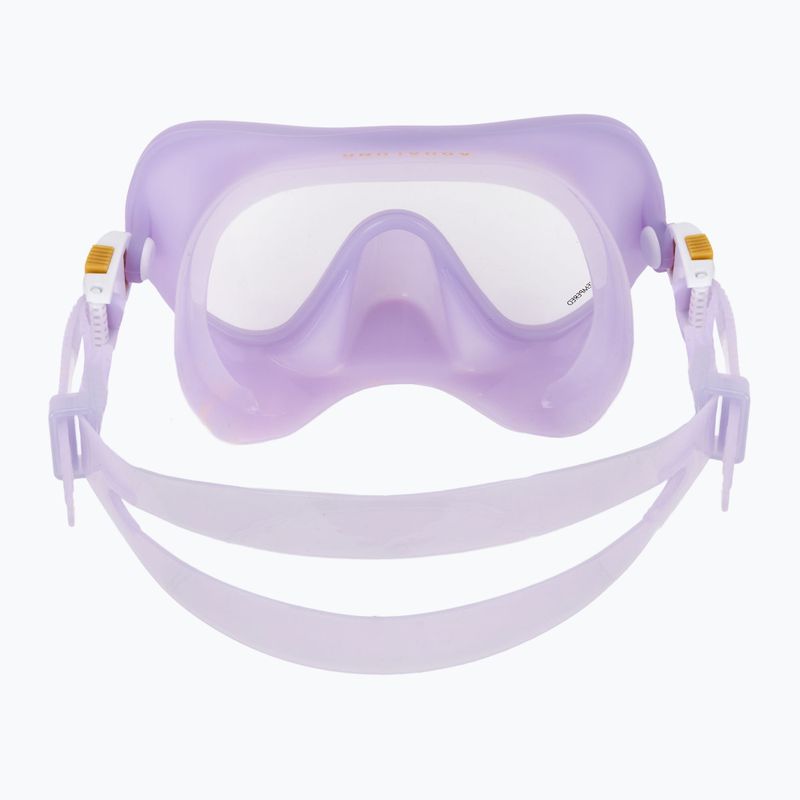 Zestaw do snorkelingu Aqualung Nabul maska + fajka + płetwy translucid purple 5