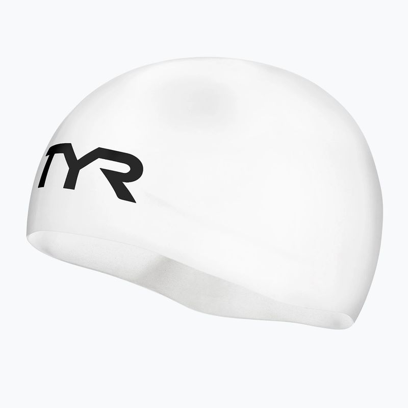 Czepek pływacki TYR Competitor Racing white 3