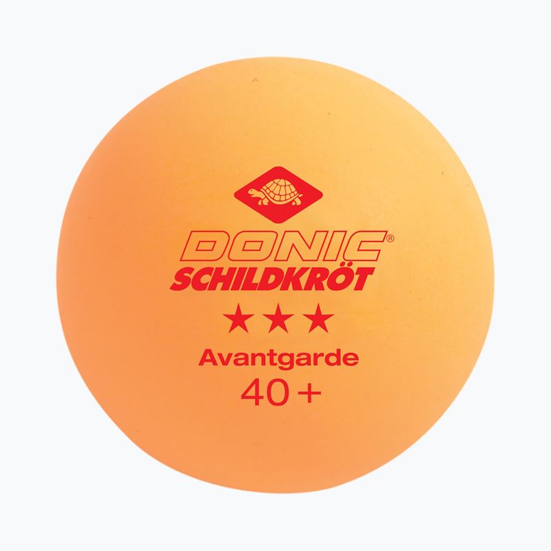 Piłeczki do tenisa stołowego Donic-Schildkröt 3-Star Avantgarde Poly 40+ 3 szt. orange 2