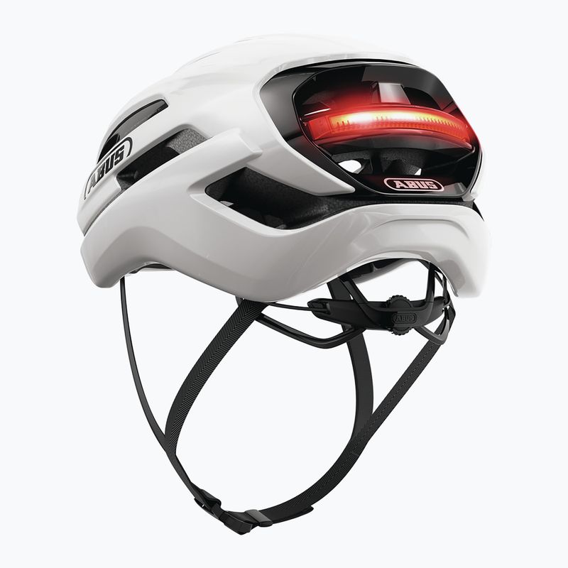 Kask rowerowy ABUS Taipan LED shiny white 3