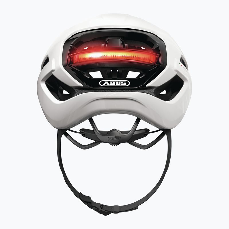 Kask rowerowy ABUS Taipan LED shiny white 5