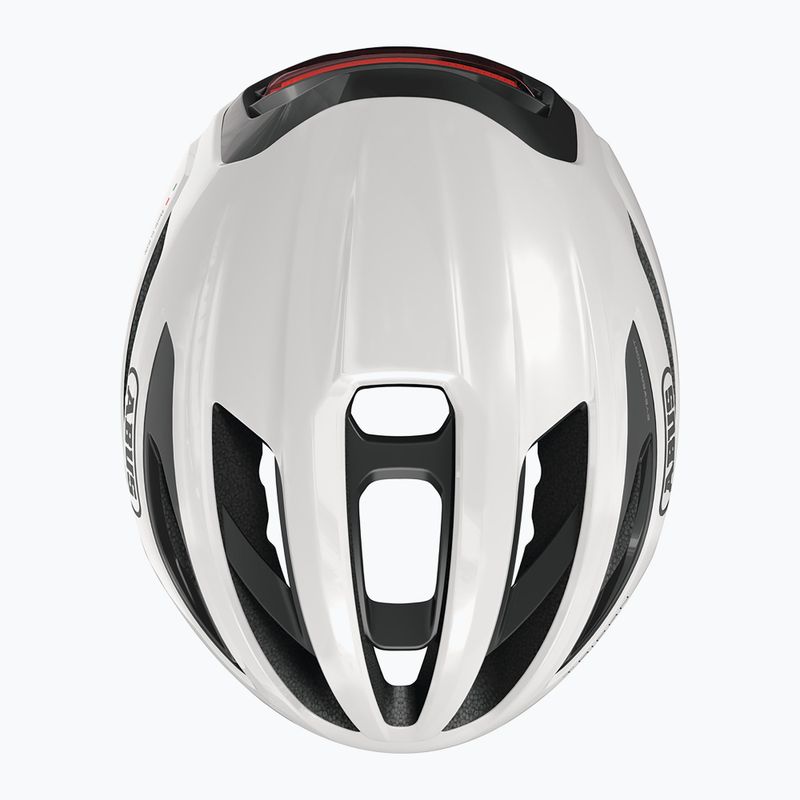 Kask rowerowy ABUS Taipan LED shiny white 6