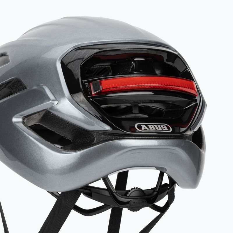 Kask rowerowy ABUS Taipan LED graphite silver 7