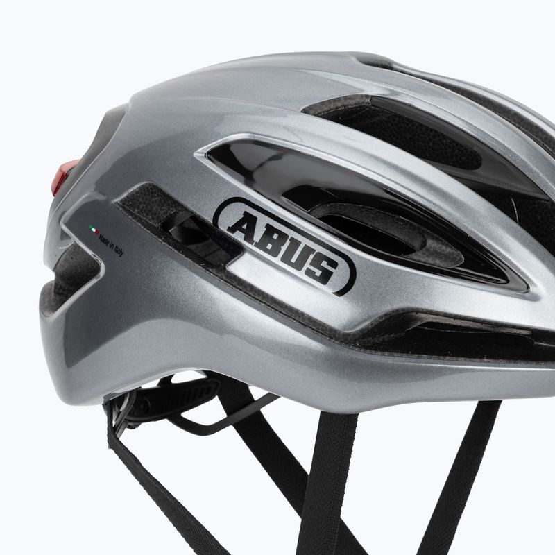 Kask rowerowy ABUS Taipan LED graphite silver 8